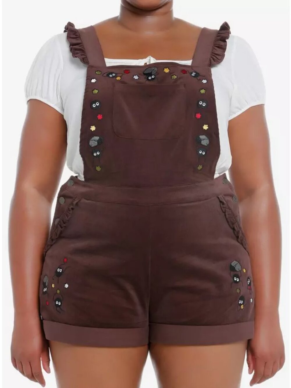 Hot Topic Her Universe Studio Ghibli Spirited Away Soot Sprites Shortalls XL